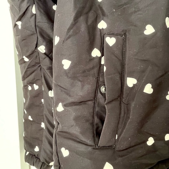 NWT OPENING CEREMONY Reversible Heart Print Puffer - Picture 8 of 14